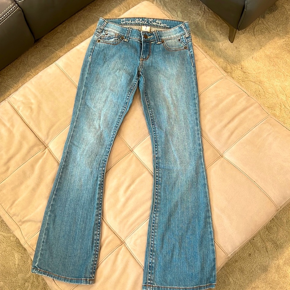 Industrial Cotton Flare Leg Jeans